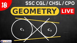 Common Tangents of Circle SSC CGL  Direct Common Tangent and Transverse Common Tangent  OpenCourse [upl. by Oalsinatse]