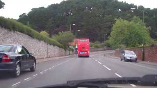 Driving from Paignton Harbour to Torquay Devon England [upl. by Kelsi]