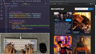 ASMR Programming  Movie App Coding  No Talking [upl. by Norene]