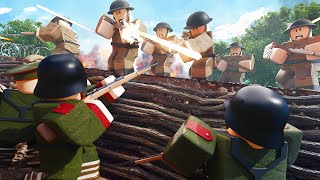 Brutal ROBLOX WW1 Trench War Simulation in Roblox Entrenched War [upl. by Adiesirb547]