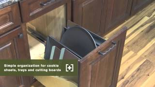 Schuler Cabinetry Pullout Tray Divider Kitchen Storage Part 1 [upl. by Ytram]