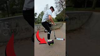 what’s he wearing…💀 skatepark scooter challenge funny fail [upl. by Favin]