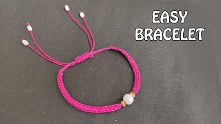 How To Make Fancy Bracelet At Home  Simple Bracelets  Easy Bracelet Making At Home [upl. by Ophelie719]