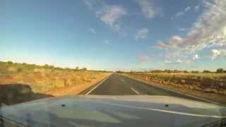 Stuart Hwy Australia  Timelapse Erldunda to Marla [upl. by Anuahsat]