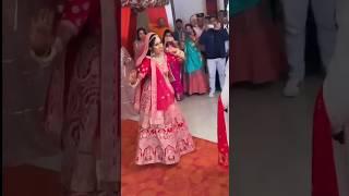 Brides Entry Dance for her Groom  Indian Wedding  Shadi dulhan danceyoutubeshorts youtube [upl. by Rains]