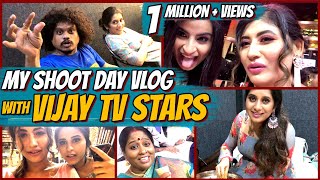 My Shoot Day Vlog with Vijay TV Stars  Comedy Raja Kalakkal Rani Vlog ft Sunita 🎬📽🎞💄 [upl. by Rednasyl]