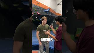 Testing climber grip strength climbing bouldering [upl. by Nitsrik]