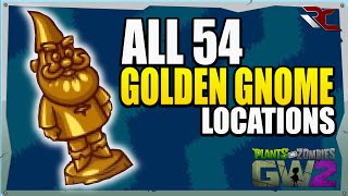 ALL 54 Golden Gnome Locations  Plants vs Zombies Garden Warfare 2  Gnomore AchievementTrophy [upl. by Yromas]