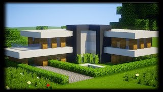 TUTO MAISON MODERNE FACILE A FAIRE  MINECRAFT [upl. by Ashelman]