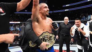 Crowning Moment Robert Whittaker Claims Interim Middleweight Title in First War With Yoel Romero 👑 [upl. by Aivital]