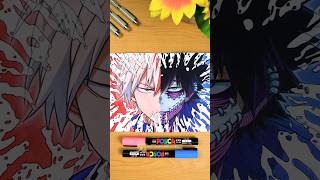 Drawing Todoroki shoto Vs Dabi  from My hero academia  Part 2 shorts drawing myheroacademia [upl. by Alyacim]