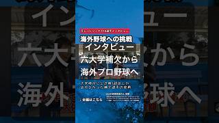 【プロ野球選手になる】海外の野球リーグに挑戦した話 [upl. by Norrabal]