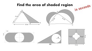 Find the area of shaded region  GATE Architecture  NATA  JEE Mains Paper 2  BArch MArch Exam [upl. by Anyalram]