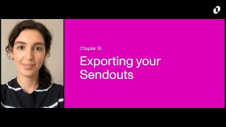 Sendouts Chapter 10  Exporting your Sendouts [upl. by Bakerman]