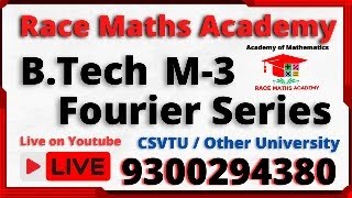 Fourier Series  Analysis  BTech  BSc  Mathematics  CSVTU  Durg University  Lecture6 [upl. by Yroj]