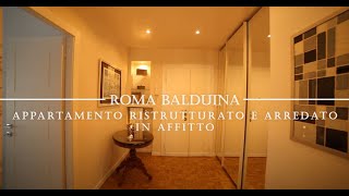 ROMA BALDUINA  Elegante appartamento ristrutturato e arredato in affitto [upl. by Nnaharas]