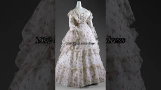 1870s cotton dress 🌸 vintage aesthetic  19th century  history fashion shorts summer [upl. by Laureen336]