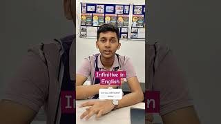 Infinitive in English  Grammar Lesson shorts [upl. by Ahnavas]