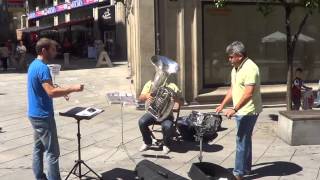 Flashmob Waltz n2 de shostakovich Plaza Curros Enrriquez Pontevedra [upl. by Yltnerb]