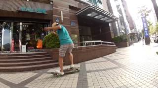 長板教學LONGBOARD TRICK TIPFRONT SIDE PRESSURE FLIP [upl. by Zanas]