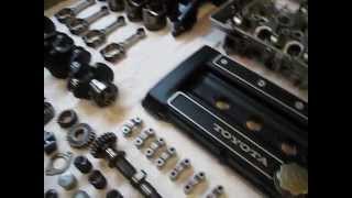 Toyota 2TG DOHC 1600 engine overview in parts [upl. by Eudosia]