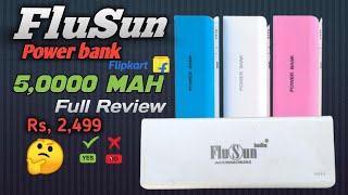 FluSun India Power Bank 50000Mah Battery unboxing video hindi 50000mah power bank Royal aman king [upl. by Panther]