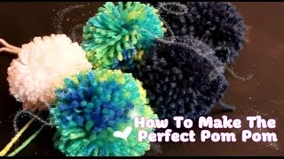 DIY Super Easy Circular Pom Pom Balls [upl. by Cruickshank173]