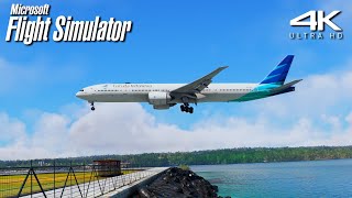 Flight Simulator in 2024 RTX™ 4080 Super  MAX GRAPHICS  BEAUTIFUL 777300ER Landing at Bali [upl. by Ardyce277]