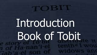 Bible study on the Book of Tobit  Introduction [upl. by Nov135]