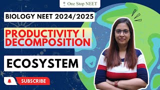 Productivity  Decomposition  Ecosystem  NEET 2024  NEET 2025  Shruti Maam  One Stop NEET [upl. by Atinaw]