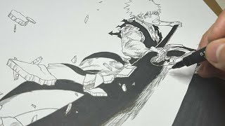 Manga Page Drawing I BLEACH ブリーチ I Speed Drawing I Manga Page 1 [upl. by Key]