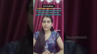 EctothermsampEndothermstrending tricks biology exam neet ytshorts subscribe like easy study [upl. by Atel]