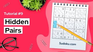 Hidden pairs  a Sudoku technique for beginners [upl. by Jaclyn985]