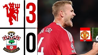 Southampton Vs Manchester United Highlights [upl. by Aerbua676]