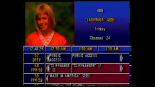 Prevue Channel Dec 30 1993 Time Warner Cable Queens NY lineup [upl. by Mitzie]