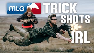 We Test Video Game Trick Shots With Real Guns [upl. by Ramona]