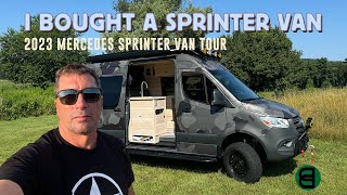 I got a Sprinter van  2023 Mercedes Sprinter van tour  fully custom build [upl. by Willy203]