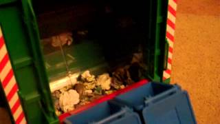 Bruder Toy Garbage Truck Video [upl. by Llednik690]