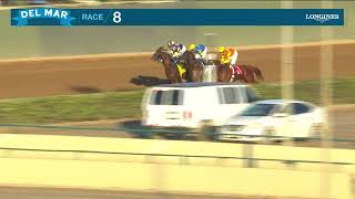 Nysos wins the Bob Hope Stakes race 8 at Del Mar 111923 [upl. by Gerrit179]