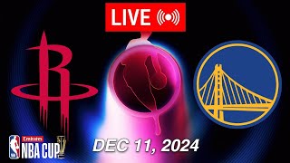 NBA LIVE Golden State Warriors vs Houston Rockets  December 11 2024  2024 NBA Cup Live 2K [upl. by Taylor]