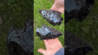 Making Snowflake Obsidian Spearheads [upl. by Acemahs]