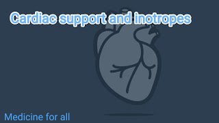 Cardiac support and inotropes [upl. by Ahsimat801]