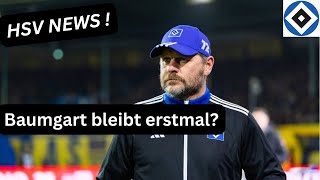 HSV NEWS Baumgart bleibt noch beim Hsv [upl. by Nonnac]