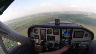 Coupled approach with Avidyne IFD550 in a Cardinal RG [upl. by Honebein]