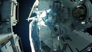 Jessica Meir and Christina Koch Spacewalk [upl. by Liddle]