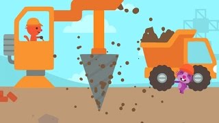 Sago Mini Trucks and Diggers Cranes and Bulldozers Kids games by Sago Sago [upl. by Saffren]