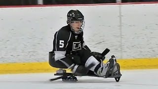 Kings sponsor sled hockey for the disabled [upl. by Filberte]