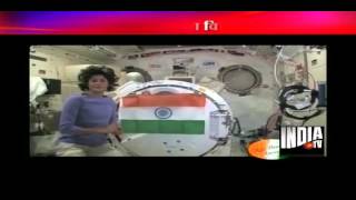 Sunita Williams hoists Indian flag in space [upl. by Dorfman]