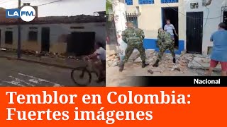 Estas son las impactantes imágenes del temblor en Colombia [upl. by Oreste]