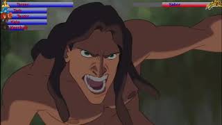 Tarzan vs Sabor with healthbars Edited By GabrielD2002 [upl. by Nirtak]